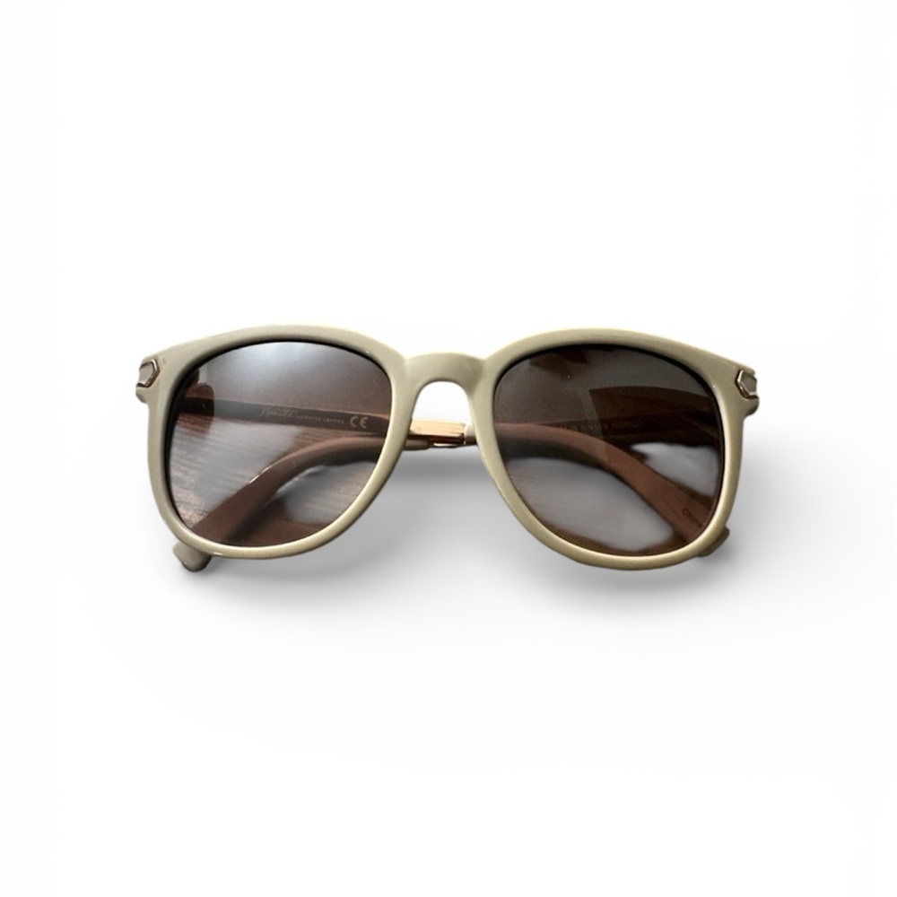 Nanette Lepore HHNN0624-R NN169 Women's Beige Square Sunglasses Brown Lens